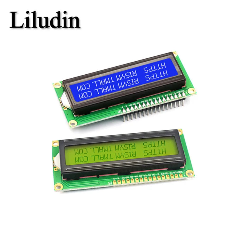 LCD1602 1602 LCD Module Blue / Yellow Green Screen 16x2 Character LCD Display PCF8574T PCF8574 IIC I2C Interface 5V for Arduino