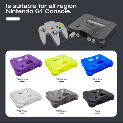 Games Console Protector Boxes Gaming Accessories Translucent Case for Nintendo 64 N64 Protector Shell Replacement