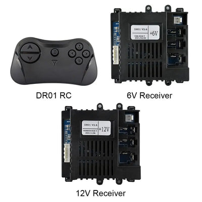 DR01 V2.6 2.4G Bluetooth Remote Control and Receiver Accessories for Kids Powered Ride on Car Replacement Parts