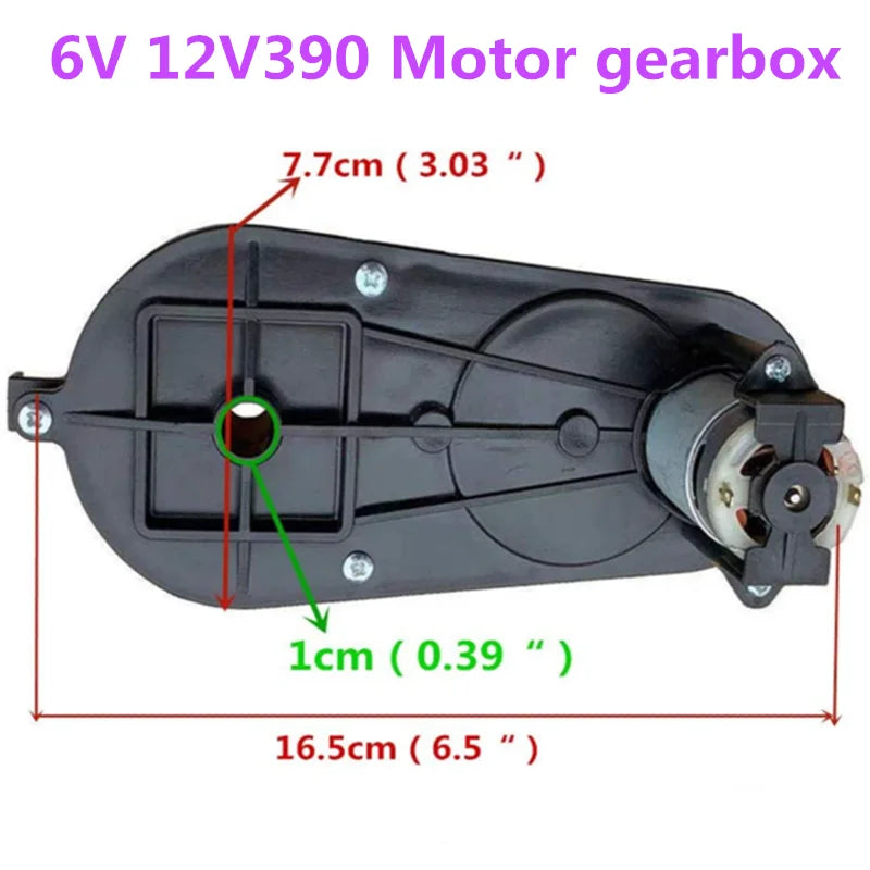 6V12V390 Electric Gearbox Motor Gear Box For Children Kids Ride-On Car Bike Toy Accessories Replacement Motor