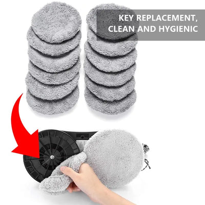 12pcs Replacement Cleaning Pads Window Cleaner Robot Rag For Hobot 188 168 198 388 Part Pack Electric Robot Absorbent Mop Cover