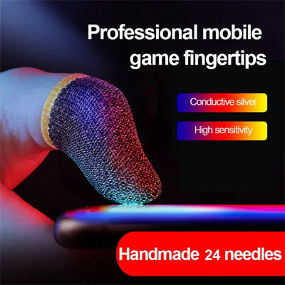 2PCS Gaming Finger Cover Sleeve For Swtich/PUBG/APEX/PS5/PS4 Game Touch Screen Glove Fingertip Cot Phone Gaming Accessories