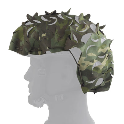 Tactical Helmet Accessories 3D Camouflage Helmet Cloth Cover  Camo Laser Cut Leaf Shape Lightweight Laser Cut Helmet Cvoer