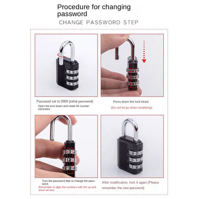 Password Lock, Long Beam, Large Padlock, Outdoor Courtyard Door Lock, Extended Lock, Password External Hanging Lock