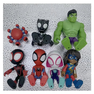 Hasbro Marvel Spidey and His Amazing Friends Ms.marvel Hulk Gifts for Children Genuine Anime Action Figure Model Toys