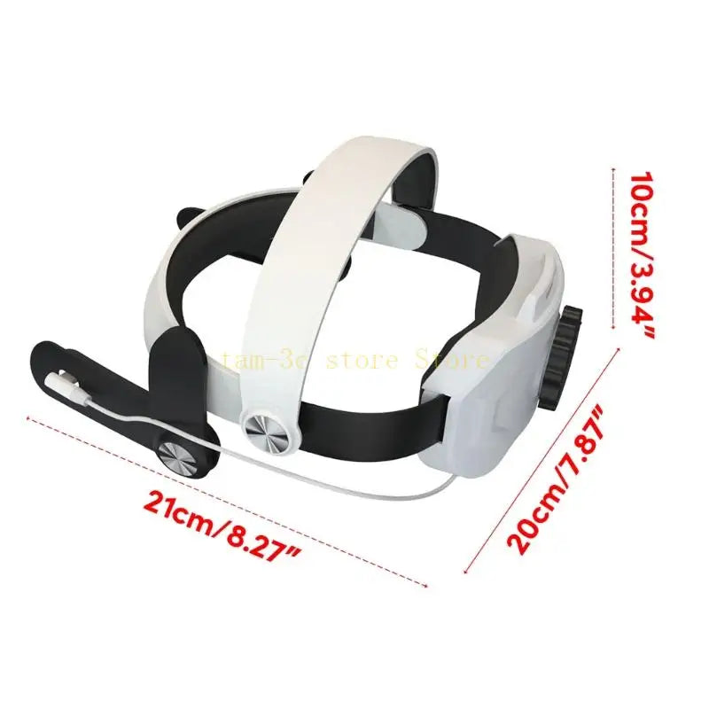 Adjustable Head Strap For Meta quest 3 Gaming Improve Comfort and Stability Headband with Built in 6000mAh Battery Better Fit