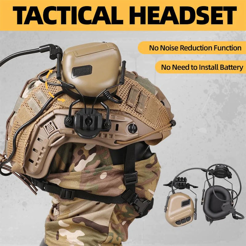 Tactical Helmet with Headset,Adjustable Airsoft Helmet with Helmet Cover & Fcae Balaclava Mask for Cosplay Tactical Hunting Gear