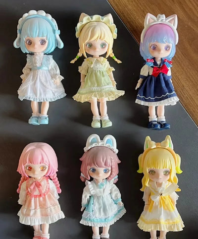 BJD Blind Box Liroro Summer Island Series Ob11 1/12 Doll Surprise Box Mystery Box Anime Figure Guess Bag Kawaii Cute Toys Gifts