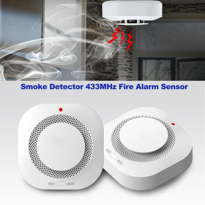 Wireless Smoke Detector 433MHz Fire Alarm Sensor Protection Home Security System Firefighter Fire Equipment Work with Alarm Host