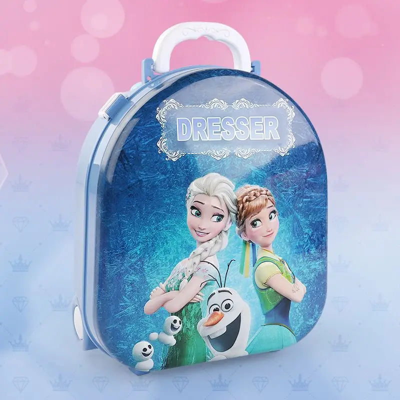 Disney girls frozen  princess Action Figures  storage box girl gift Makeup toy