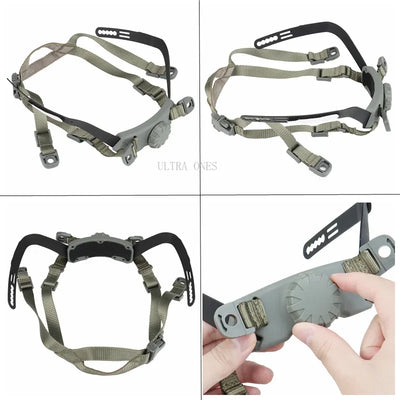 Tactical Fast Helmet Strap Suspension System Inner Locking Straps Sports Helmet Accessories for FAST SF HIGH CUT HELMET