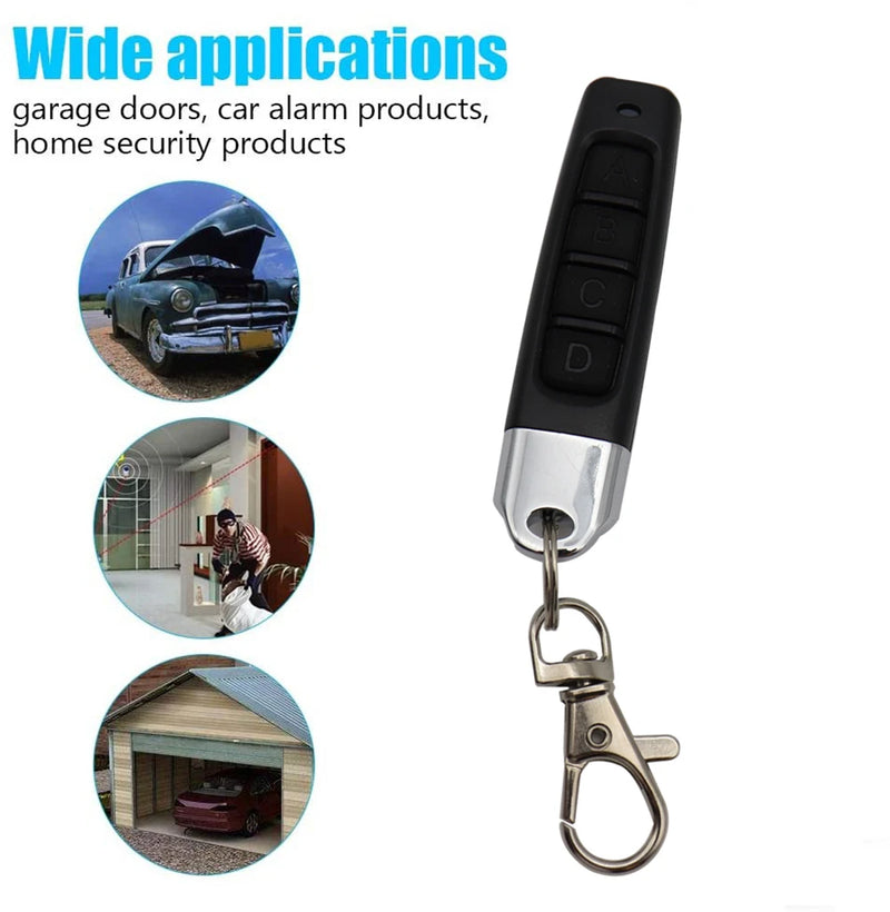 433MHz Door Remote Control Universal 4 Keys Copy Garage Remote Control Cloning Electric Gate Remote Controller Duplicator Key