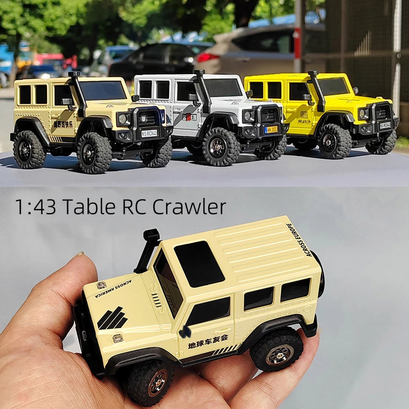 LDARC X43 1:43 Crawler RC Car Simulation Full Time 4WD Climbing Vehicle Toy Remote Control Toys RTR RC Radio-Controlled Model