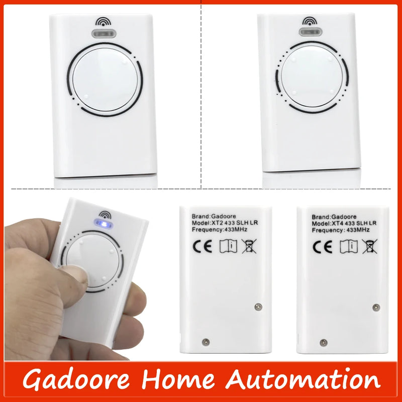 Gadoore XT2 XT4 868 SLH LR Garage Door Remote Compatible with 868Mhz Frequency XT2 XT4 868 SLH, XT2 XT4 868 SLH LR