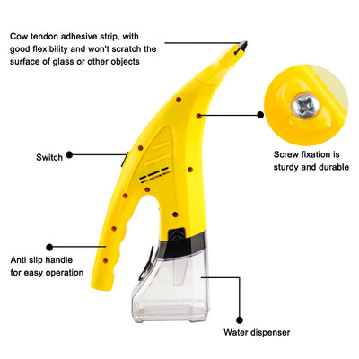 Electric Window Wiper Glass Cleaning Machine Vacuum Cleaner for Glass and Countertop Scraper Reflector Cleaning For Household