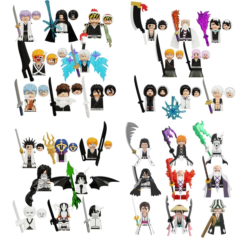 Bleach Anime Cartoon  Ulquiorra Building Blocks Mini Action Figures Assembly Birthday Educational Toy Kids Christmas Gifts