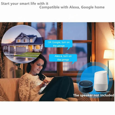 Authentic Tuya WIFI smart garage door controller APP voice-controlled smart switch with Alexa Echo Google home smart life