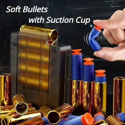 DIY Sniper Rifle Soft Bullets with Scope Manual Shell Ejection Toy Gun Outdoor Cs Game Prop Toy for Adult Boys Birthday Gift