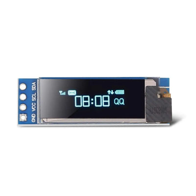 I2C OLED Display Module 0.91 Inch I2C SSD1306 OLED Display Module White / BLUE I2C OLED Screen Driver DC 3.3V~5V for Arduino