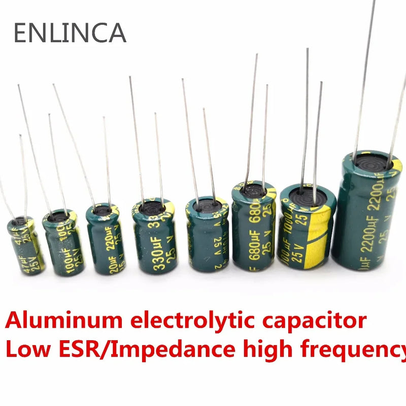 High Frequency Electrolytic Capacitor 16V 25V 35V 50V 63V 100V 200V 400V 20% 100UF 220UF 330UF 470UF 680UF 1000UF 2200UF 3300UF