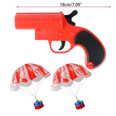 Realistic Signal Guns Throwing Parachute Family Games Preschool Education Toys Miniature Novelty Toy Launching Toy Set