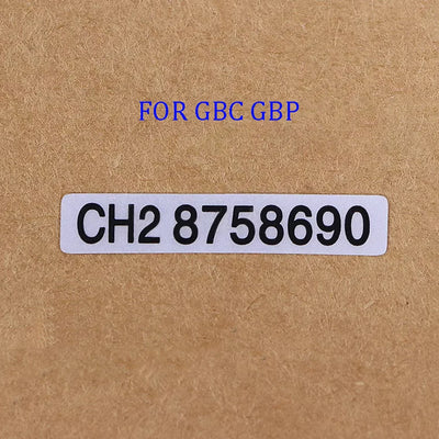 cltgxdd 1-5piece FOR GB GBC GBP game console shell back label sticker accessory serial number sticker shell nameplate label