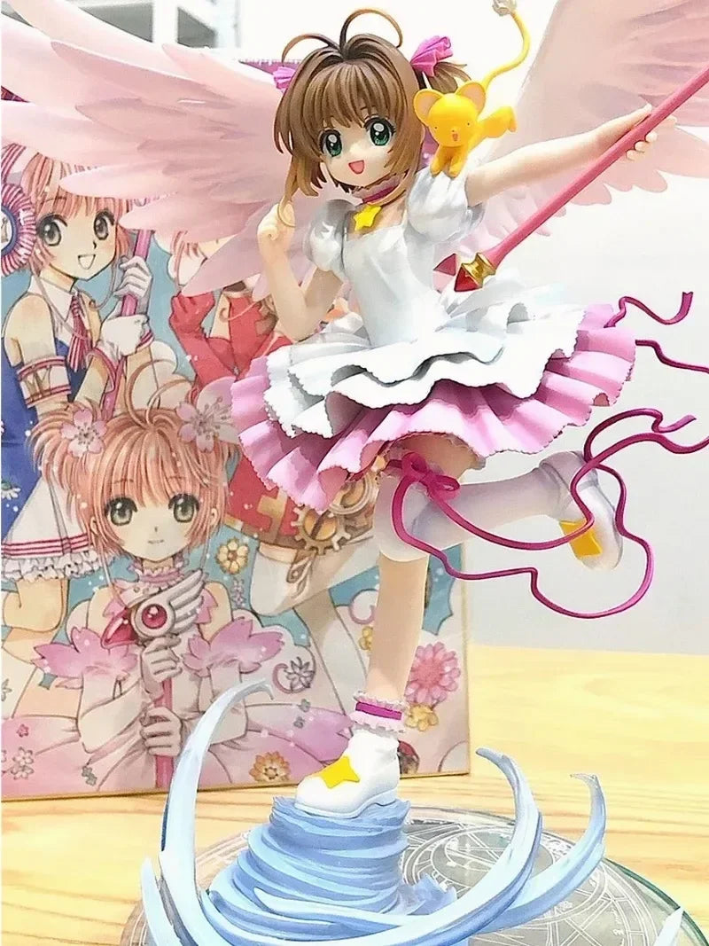 Hot Stock Cardcaptor Sakura Anime Kinomoto Figure Pvc Action Figurines Lovely Girl Collectible Model Adult Doll Desktop Toy Gift