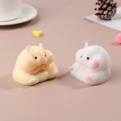 Super Soft Cute Q-Bullet Simulated Hamster  Toy Mini  Toys Kawaii Stress Relief Squeeze Toy TPR Decompression Toy