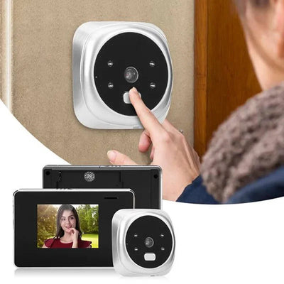 Outdoor Door Eye Camera Home Security Night Vision Viewer Video Electronic Doorbell 2.8 Inch LCD Digital Peek Doorbell Cat Eye