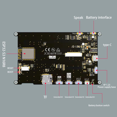 Guition ESP32S3 8M PSRAM 16M FLASH 5-inch IPS 800*480 high-definition LCD display module Capacitive touchwith WIFI and Bluetooth