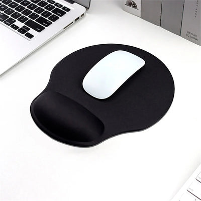 Black Mouse Pad With Wrist Rest Pad Anti-Slip Gaming Mousepad Mice Mat PC Laptops Keyboard Accessories