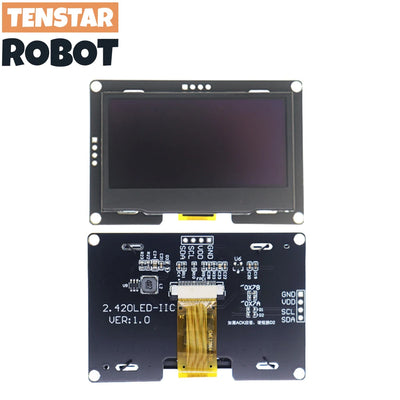 2.4" 2.42 Inch 128x64 OLED LCD Display Module SSD1309 12864 4 Pin IIC I2C SPI Serial Interface for Arduino C51