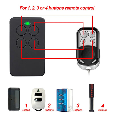 Multi Frequency 280-900MHZ Garage Door Remote Control Copy Duplicator 433mhz 868mhz Garage Remote Multi Brand Remote Control