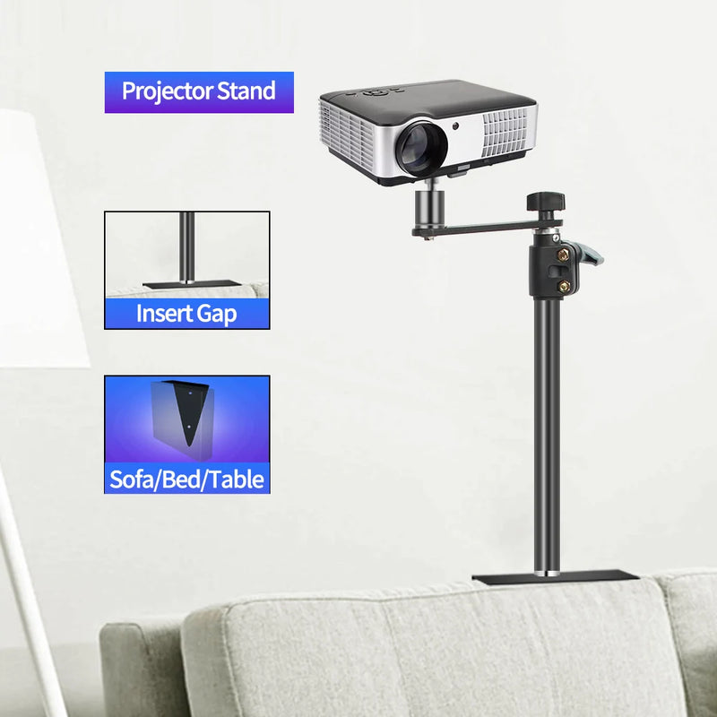 SH Adjustable Table Frosted Light Stand,Desk Mount Stand With Standard 1/4 Screw,Ball Head Use For Ring Light,Video,Projector