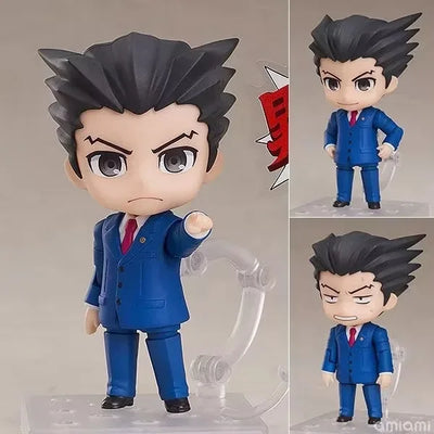 Anime Ace Attorney Phoenix Wright 1761 Miles Edgeworth 1762 Articulated PVC Action Figure Boxed Figure Doll Decoration 10cm