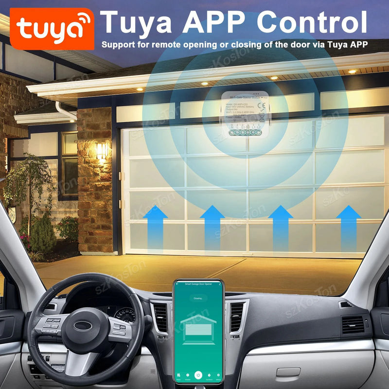 Tuya Smart  Garage Controller Opener WiFi Zigbee Universal Garage Door Control Switch with Accessories Voice for Alexa Google