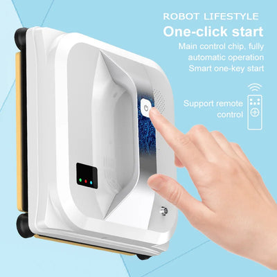 Robot Window Cleaner Washer Robotic for Frameless Glass High Suction 3000Pa Electric Smart Vacuum Cleaner Automatic Washer Wiper