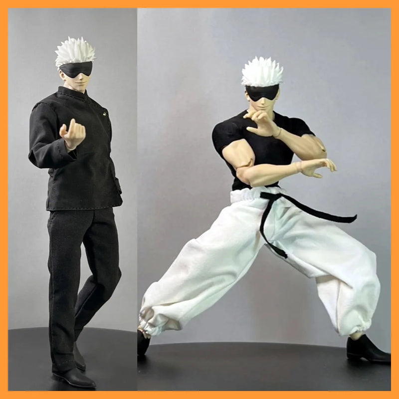 【High Quality] shf 1/12 Scale Jepanese Anime Series Jujutsu Kaisen Satoru Gojo Clothes Set  for 6" Action Figure Model Body Toys