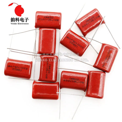 10PCS 63V 100V 250V 400V 450V 630V 2000V CBB Polypropylene film capacitor 101 103 104 105 125J 221 222 223 224 225 332 333 334