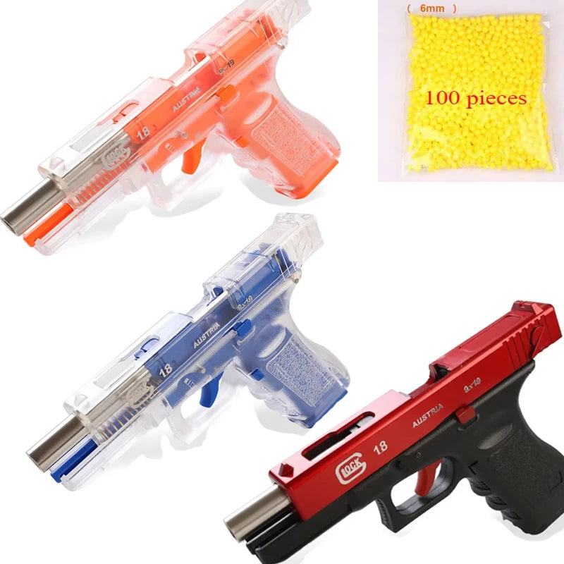 Hand Gezheng Locke G18 Empty Pull Warehouse Three-hook Machine for Shooting Toy Gun and Quick-release Terra To Grab Boy&