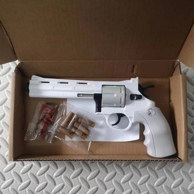 Mechanical Continuous Firing ZP5 357 Revolver Toy Gun Automatic Launcher Pistol Soft Dart Bullet CS Outdoor Weapon for Kid Adult