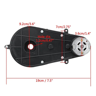 12V 2Pcs RS390/550 30000 RPM 12000 RPM Electric Motor Gearbox For Children Kids Ride-On Car Bike Toy Accessories Replacement