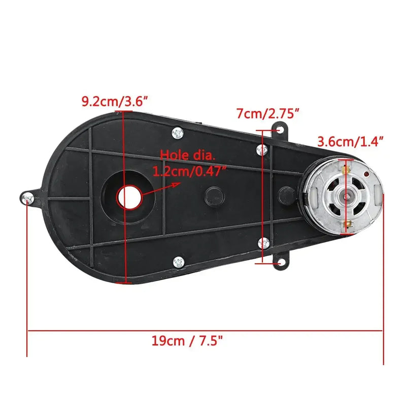 12V 2Pcs RS390/550 30000 RPM 12000 RPM Electric Motor Gearbox For Children Kids Ride-On Car Bike Toy Accessories Replacement