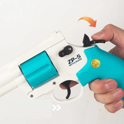 Manual ZP5 Revolver Pistol Soft Dart Bullet Launcher Toy Gun Weapon Outdoor Game Airsoft Shooter Pistola For Boys Birthday Gift