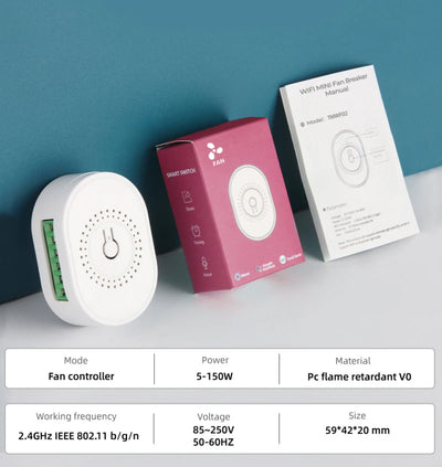 Tuya Wifi Smart Fan Speed Switch Controller DIY Ceiling Fan Switch Smart Life APP Remote Control Work With Alexa Google Home