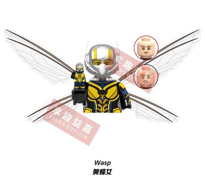 Mini action toy figures Building Blocks Ant-Man and the Wasp Movies hero dolls Educational assemble Toys Gifts For Children