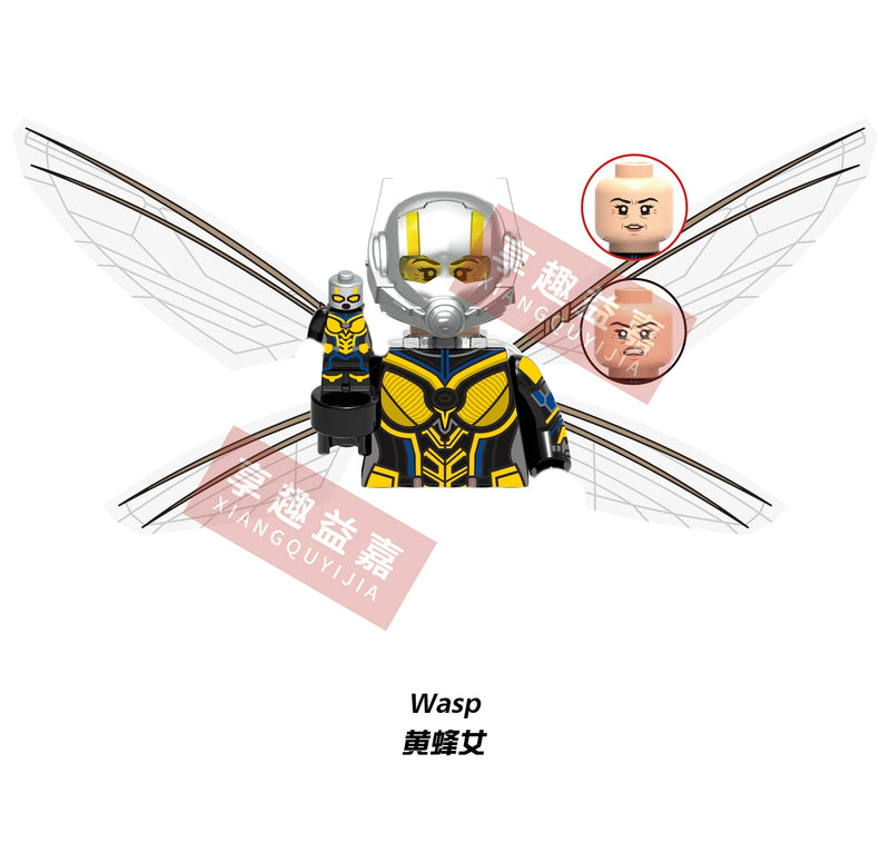 Mini action toy figures Building Blocks Ant-Man and the Wasp Movies hero dolls Educational assemble Toys Gifts For Children