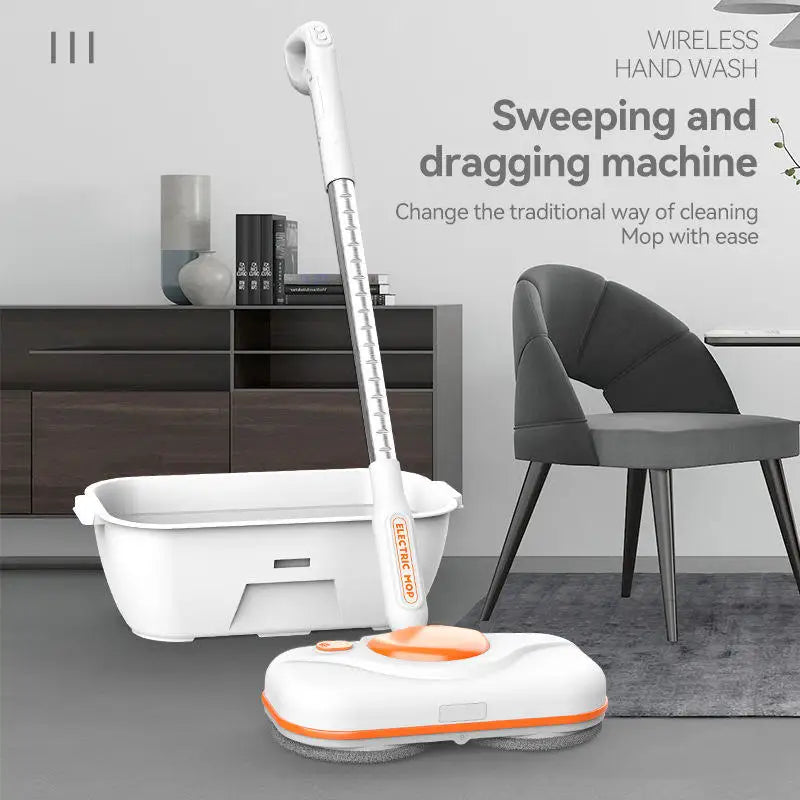 Smart Electric Mop with Bucket Rechargeable Handheld Window Cleaner Floor Cleaning Sweeping and Mopping Machine