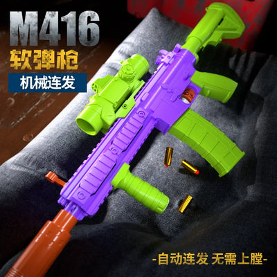 M416 Soft Bullet Gun Toys for Children Boys Carrot Gun Automatic Shell Ejection Model Toy Guns Kid Birthday Gifts