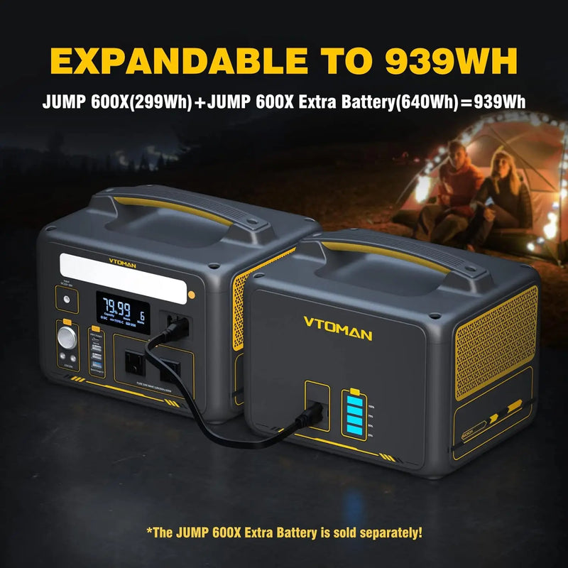 Portable Power Station Battery Powered Generator for Outdoor Camping & Home Backup Long Battery Lifespan